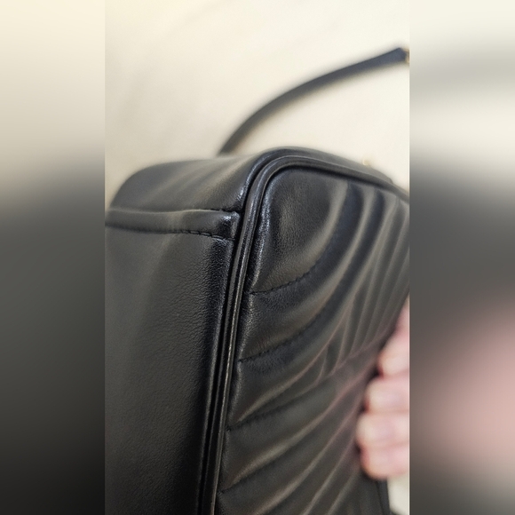 Authentic Prada Diagramme Crossbody Black Calf Leather Dust bag Receipt Card - Picture 5 of 14